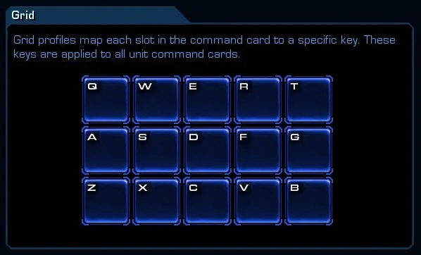 Sc2 Grid command card